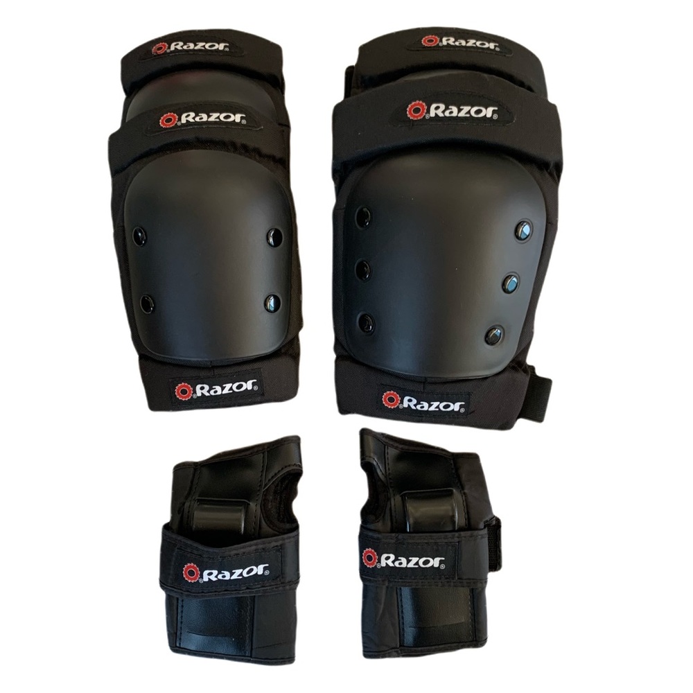 NWOT Razor Black Elbow and Knew Pads - Youth size